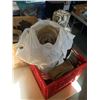 Image 7 : BOX AND CRATE OF TOOLS, LIFTING STRAPS, AIRCRAFT CABLE AND MORE