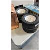 Image 6 : HALOGEN WORK LIGHT WITH ATLAS PAGING HORN AND 4 CART WHEELS