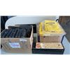 Image 1 : BOX OF NEW RAINGEAR AND BOX OF LEG PRESS WEIGHTS
