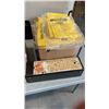 Image 4 : BOX OF NEW RAINGEAR AND BOX OF LEG PRESS WEIGHTS