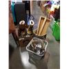 Image 1 : WICKER BASKETS, SOAP MOLDS, BOOTS, HAIR CURLERS