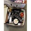 Image 2 : 2 BOXES OF COLLECTIBLES AND SHOE SHINE SUPPLIES