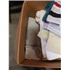 Image 3 : LARGE BOX OF 11 BATH TOWELS AND APPROX 30 SHOP TOWELS