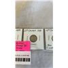 Image 3 : 4 CANADIAN GEORGE VI WARTIME 1937-1940 SILVER .800 DIMES