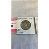 Image 2 : 3 CANADIAN 1945 .800 SILVER COINS - 50 CENT, 25 CENT, 10 CENT