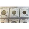Image 2 : 3 1948 CANADIAN COINS, KEY YEAR, .800 SILVER QUARTER, PLUS NICKEL AND PENNY AND3 CANADIAN 1949 COINS