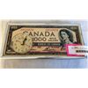 Image 2 : 1954 $1000 BILL CLOCK, WORKING, PLUS 1954 $1000 + USA $1,000,000 NOVELTY BILL