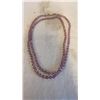 Image 1 : DOUBLE LENGTH PURPLE CRYSTAL BEAD NECKLACE