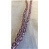 Image 2 : DOUBLE LENGTH PURPLE CRYSTAL BEAD NECKLACE