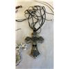 Image 8 : COLLECTION OF VINTAGE ROSARY CROSSES AND OTHER RELIGIOUS PENDANTS