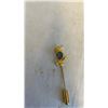 Image 2 : GOLD TONE STICK PIN WITH AUSTRAILIAN BLACK OPAL STONE