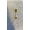 Image 3 : GOLD TONE STICK PIN WITH AUSTRAILIAN BLACK OPAL STONE
