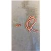 Image 1 : STRAND OF GENUINE PINK CORAL BEADS - ROUND, AND SHAPED STONES CARVED FOR EARRINGS