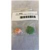 Image 1 : CARVED PINK CORAL STONE AND CARVED GREEN JADE STONE