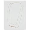 Image 2 : STERLING SILVER 35" NECKLACE, RETAIL $200.00