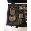 Image 2 : BOX OF SKELETON KEYS, VINTAGE PADLOCKS