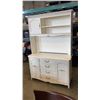 Image 1 : WHITE DRESSER WITH HUTCH