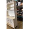Image 3 : WHITE DRESSER WITH HUTCH