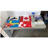 Image 1 : CANUCKS MINI FLAG, STICKER, WHITE CAPS CUP, CANADA FLAG, RIBBONS