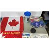 Image 2 : CANUCKS MINI FLAG, STICKER, WHITE CAPS CUP, CANADA FLAG, RIBBONS