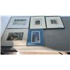 Image 1 : SIGNED COLOR ETCHING AND 3 ANIMAL PRINTS