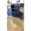 Image 1 : 51 INCH SPEAKER RACK AND 2 ACOUSTIC RESPONSE M-1220 SPEAKERS