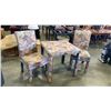 Image 1 : 2 ABSTRACT DINING CHAIRS AND DINING TABLE