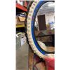 Image 2 : BIKE TIRE WALL MIRROR AND SMILE LIGHT