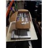 Image 1 : BOX OF DVDS AND DVD PLAYER