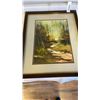 Image 1 : FRAMED WATERCOLOUR PAINTING, LANDSCAPE BY LOUISE PETERSON OCT 15 1977 SIGNED