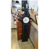 Image 1 : BLACK TOWER WALL CLOCK 4 FOOT TALL