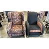 Image 1 : 2 CHAIRS WITH AFRICA THEMED FABRIC
