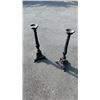 Image 1 : 2 CAST IRON CANDLE STANDS