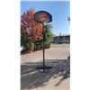 Image 1 : SPALDING PORTABLE BASKETBALL SYSTEM ADJUSTABLE HEIGHT UP TO 10 FOOT, 44 INCH BACKBOARD - RETAIL $319