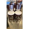 Image 1 : 4 SWIVEL BAR STOOLS