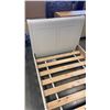 Image 9 : WHITE SINGLE SIZE BED FRAME AND 1 DRAWER NIGHTSTAND