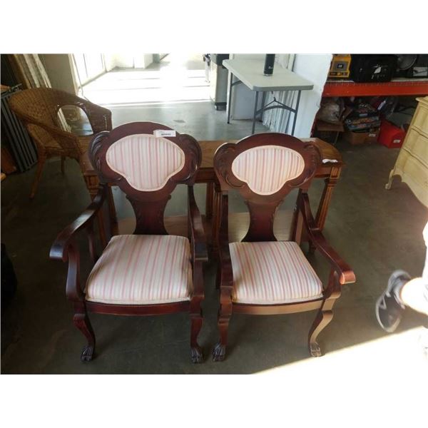 2 WOOD CHAIRS