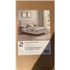 Image 3 : NEW LINON BEIGE FULL SIZE ALEXIS HEADBOARD BED FRAME - RETAIL $289