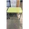 Image 2 : 2 HERMAN MILLER ADJUSTABLE HEIGHT ROLLING WORKSTATION / STANDS - GREEN