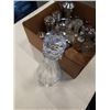 Image 3 : TRAY OF SALT AND PEPPER SHAKERS, DECANTER, TEAPT, VASES