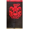 Image 2 : FIRST NATIONS BLANKET / TAPESTRY, SHOES AND SCARF AND HAND MADE BUTTON VEST