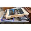 Image 1 : LOT OF LEPS UNFRAMED WITH DVDS AND HARDCOVERS