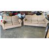 Image 1 : BEIGE LAZBOY SOFA AND LOVESEAT