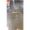 Image 2 : BRASS GLASSTOP COFFEE TABLE AND 2 ENDTABLES
