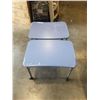 Image 1 : 2 HERMAN MILLER ADJUSTABLE HEIGHT ROLLING WORKSTATION / STANDS - BLUE