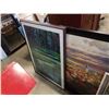 Image 3 : OIL PAINTING, TREACHEROUS GREEN PRINT AND ABSTRACT PRINT