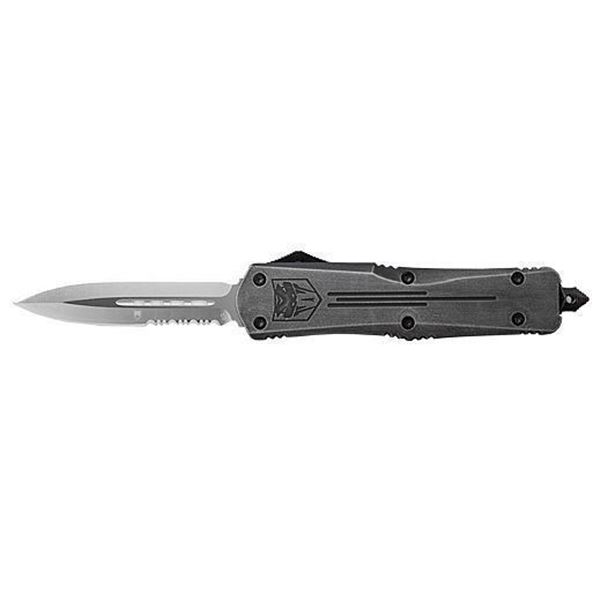 COBRATEC MEDIUM FS3 OTF STONE WASH 3" D2 DAGGER 1 SIDE SRRTD