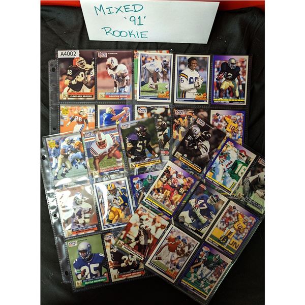 Mixed 1991 Football Rookie Cards (A4002)