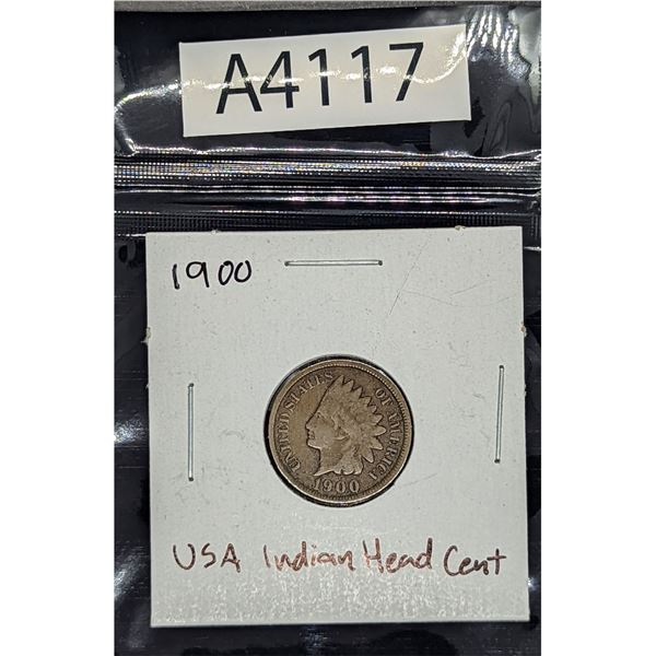 1900 USA Indian Head Cent (A4117)