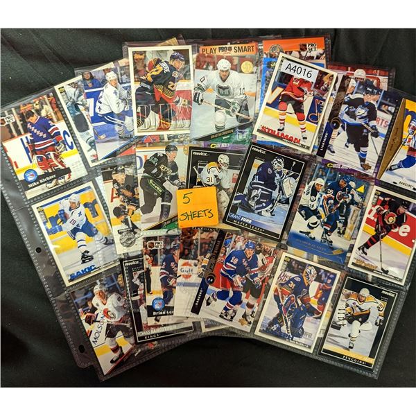 Mixed Hockey Cards, 5 sheets (A4016)